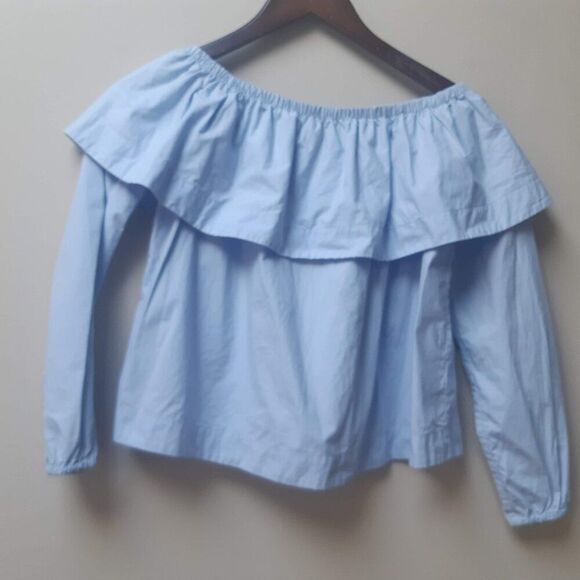 Aritzia Wilfred Morel light blue cotton top - Picture 4 of 4